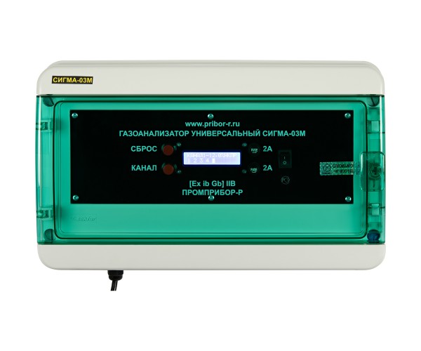 Информационный блок газоанализатора СИГМА-03М.ИПК (8 каналов, 4 реле,  Мод.1) RS485 + ПО, конвертер RS-485 к USB